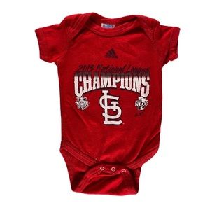 2/$12 💥♻ Adidas Saint Louis 2013 National League Red Baby Onesie | Sz 6m | 554